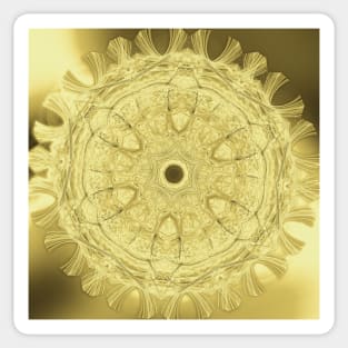 Elegant gold mandala Sticker